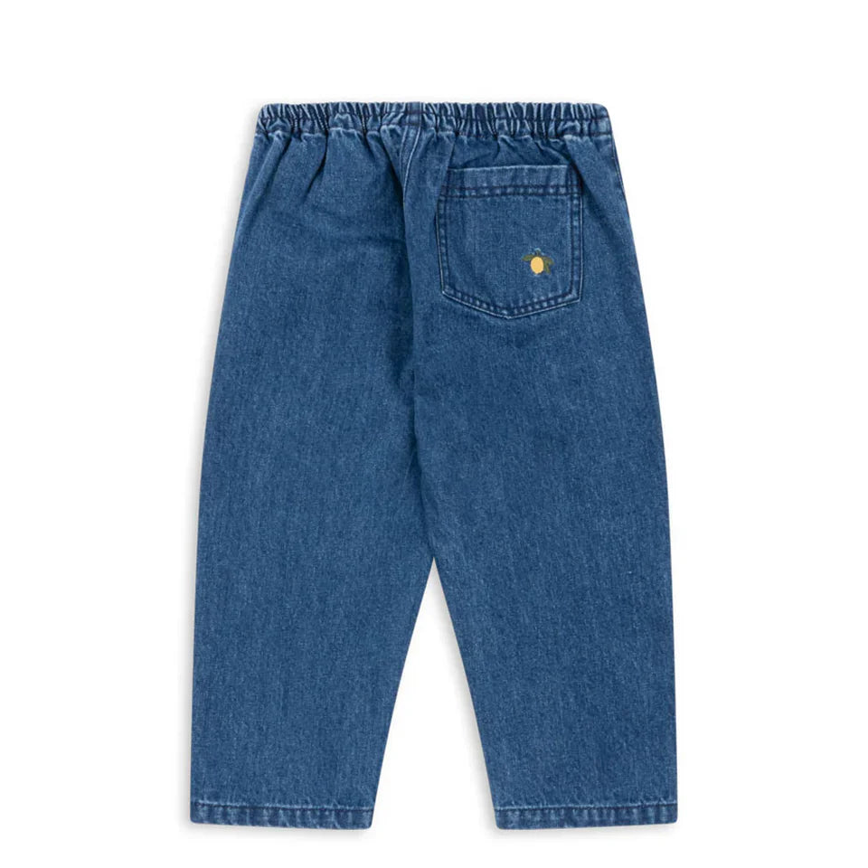 Robe imprimée mignonne pour filles, ensemble de vêtements pour tout-petits, veste à bretelles en jean, robes à enfiler en denim pour enfants, pantalons en jean combiné, marque KS, 2024