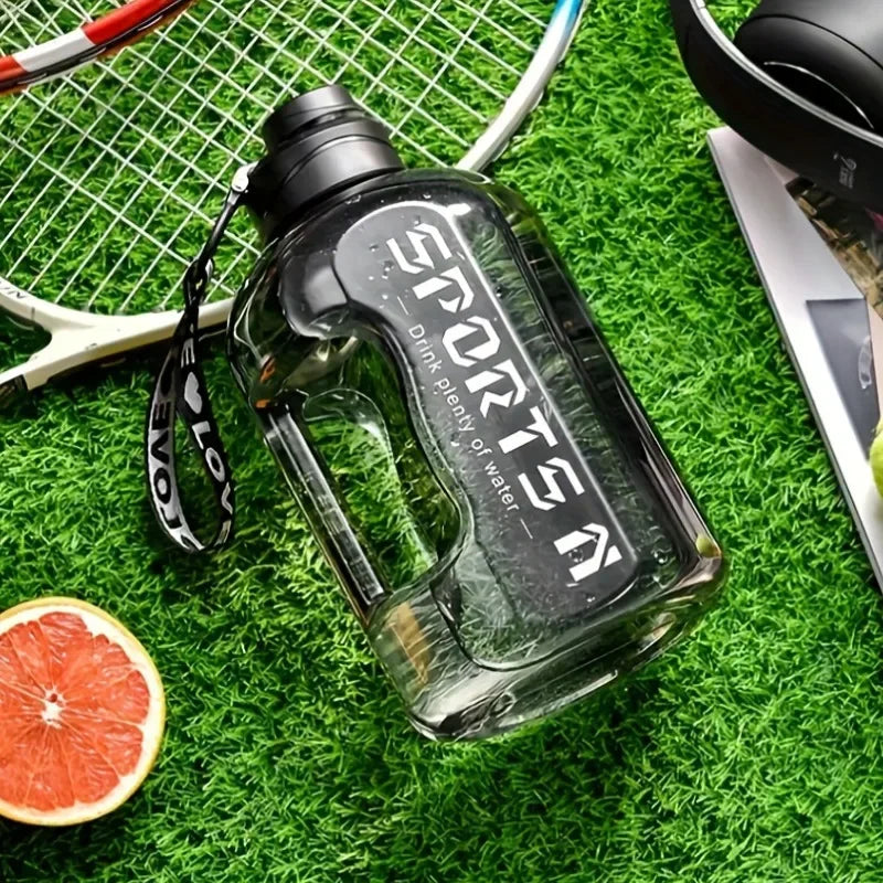 Bouteille d'eau de grande capacité de 2.7 litres, bouilloire d'eau de sport, de gymnastique, de Camping, de voyage, bouteilles à boire BPA, tasse spatiale en plastique Portable