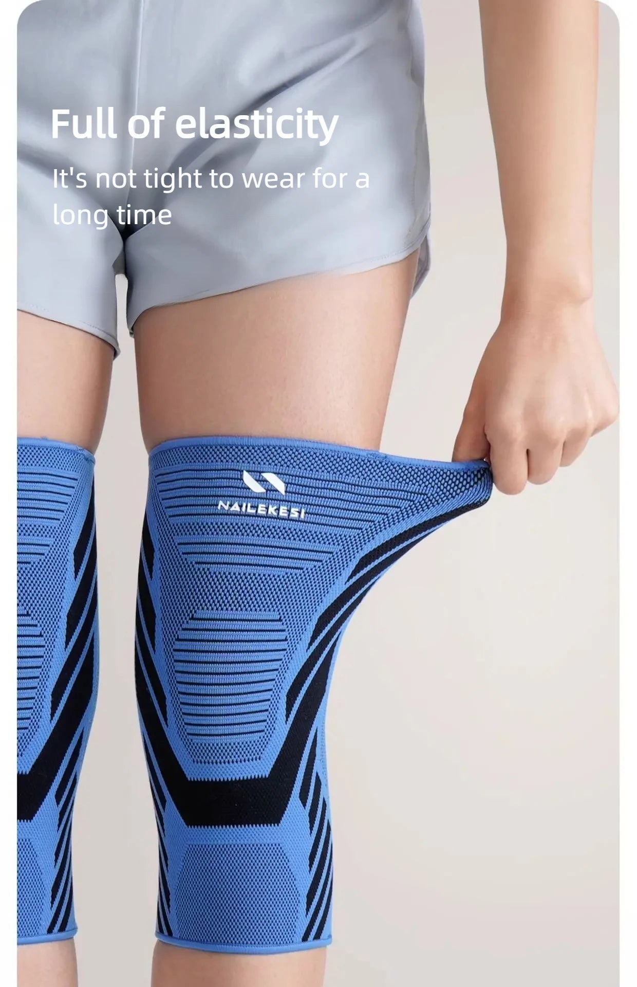 Men's slim summer sports, basketball, running, football, nylon, anti-slip protective gear, women's knee pads, autumn and winter