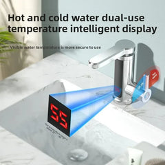 Chauffe-eau électrique 220V, robinet de cuisine, chauffage instantané sans réservoir, mélangeur chauffant coulant, affichage numérique
