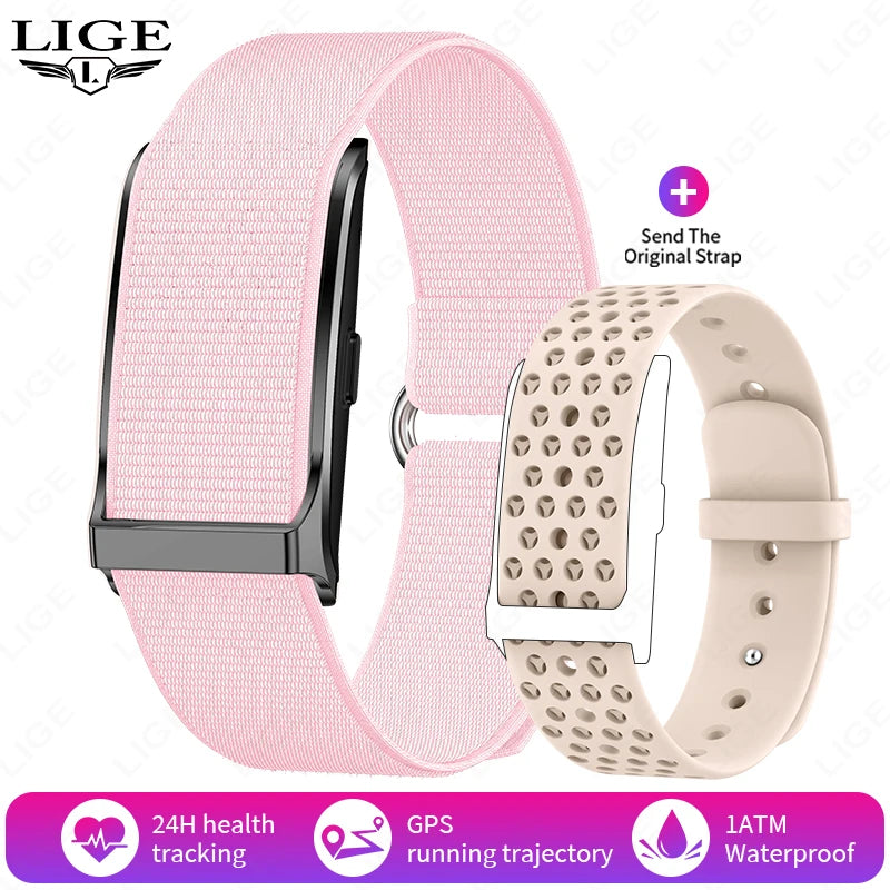 LIGE montre intelligente hommes femmes Fitness Bracelet intelligent bande de sport fréquence cardiaque tensiomètre étanche multifonction montres