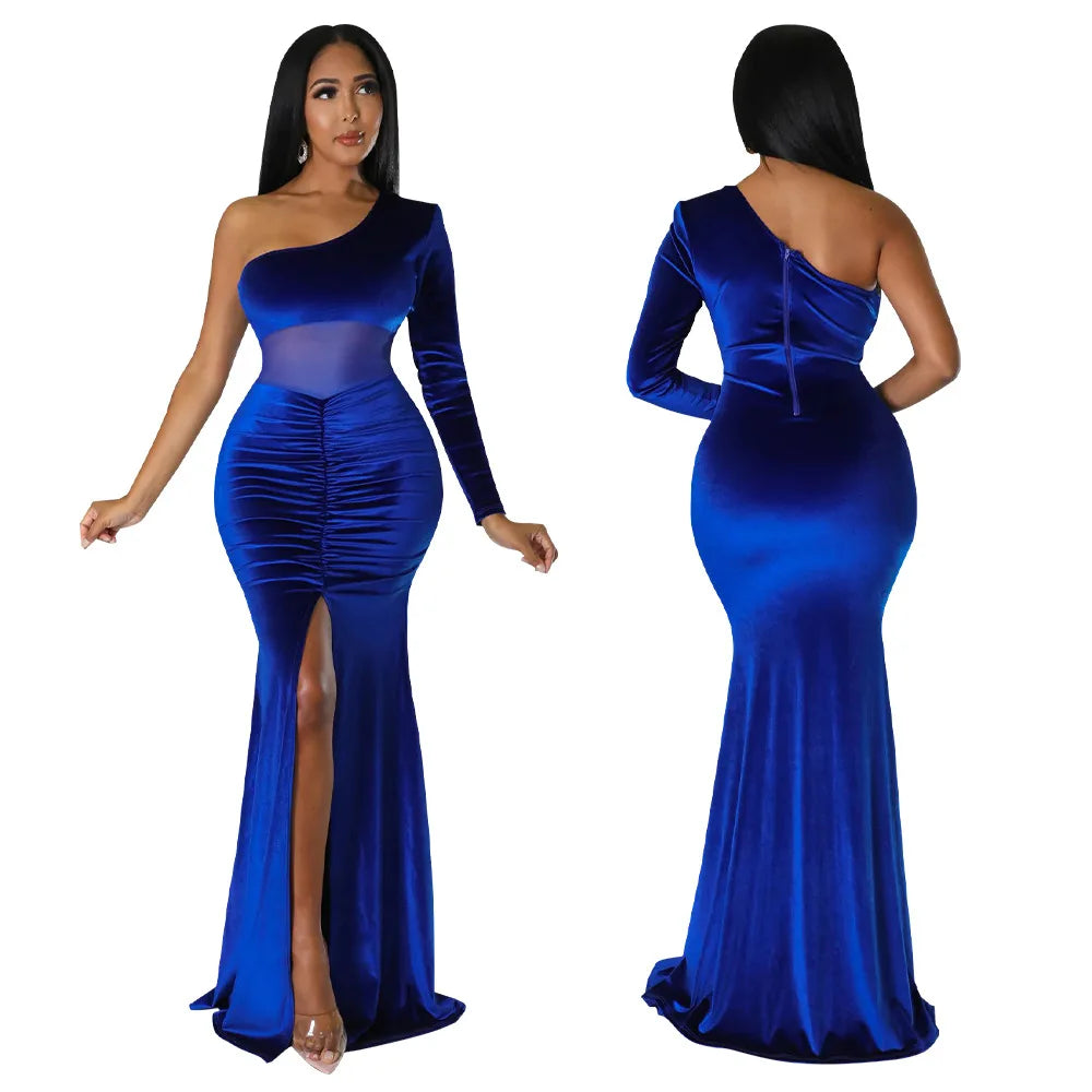 Women's long evening dresses, party wear, birthday dresses, autumn clothing, 2022