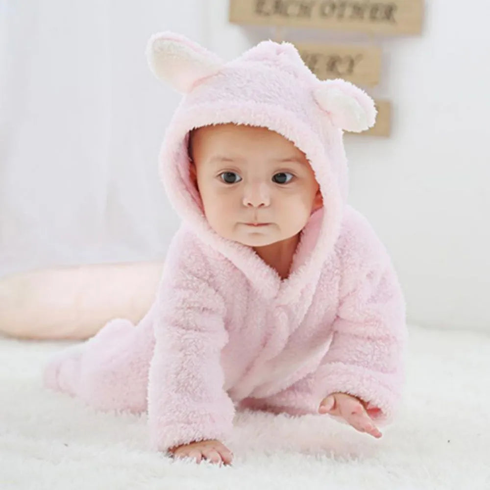 Nouveau-né bébé barboteuses hiver chaud polaire Bebe garçons fille Costume infantile filles vêtements Animal ensemble bébé combinaisons tenue de noël