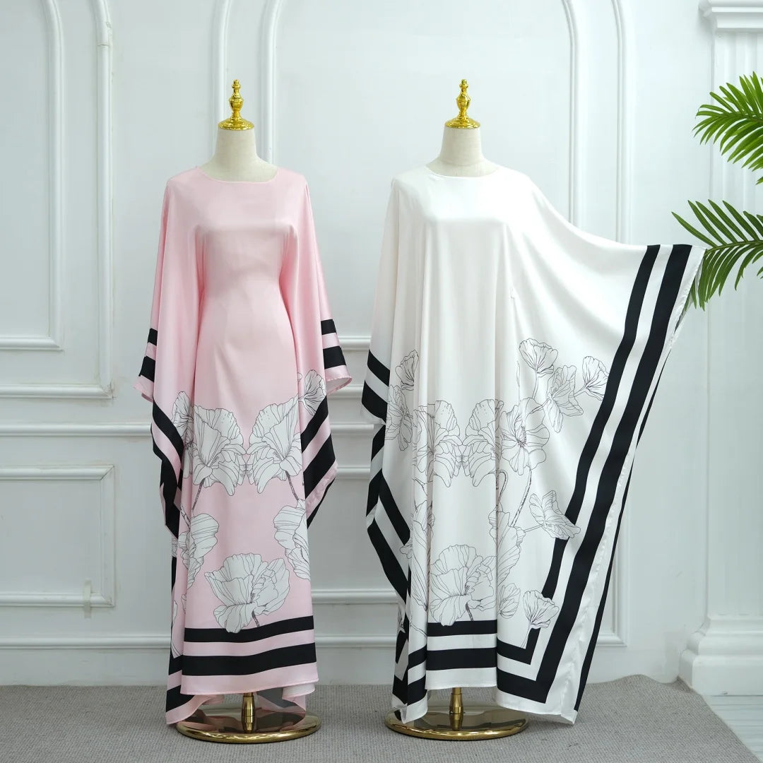 Ramadan Kebaya Muslim Abaya Damen Dubai Luxury Caftan African Dresses for Women Turkey Islam Moroccan Caftan Muslim Women's Dress