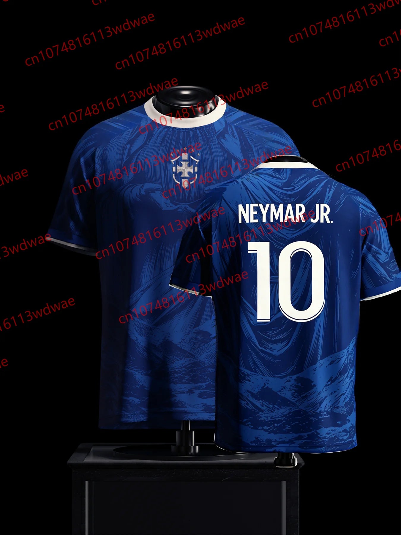 Maillot de football classique du Brésil à séchage rapide Neymar JR 10, tenue d'entraînement de football en plein air, édition spéciale, t-shirt enfant