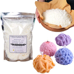 Flocons de cire de soja naturelle 500g/1kg, fournitures de fabrication de bougies parfumées, matière première, bougies sans fumée, mèches, artisanat de fabrication