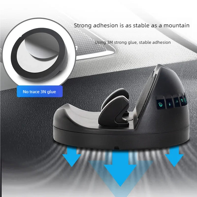 Support de téléphone pour tableau de bord de voiture, Rotation à 360 degrés, support de téléphone tête haute, Stable, universel, pour voiture, avec plaque d'immatriculation