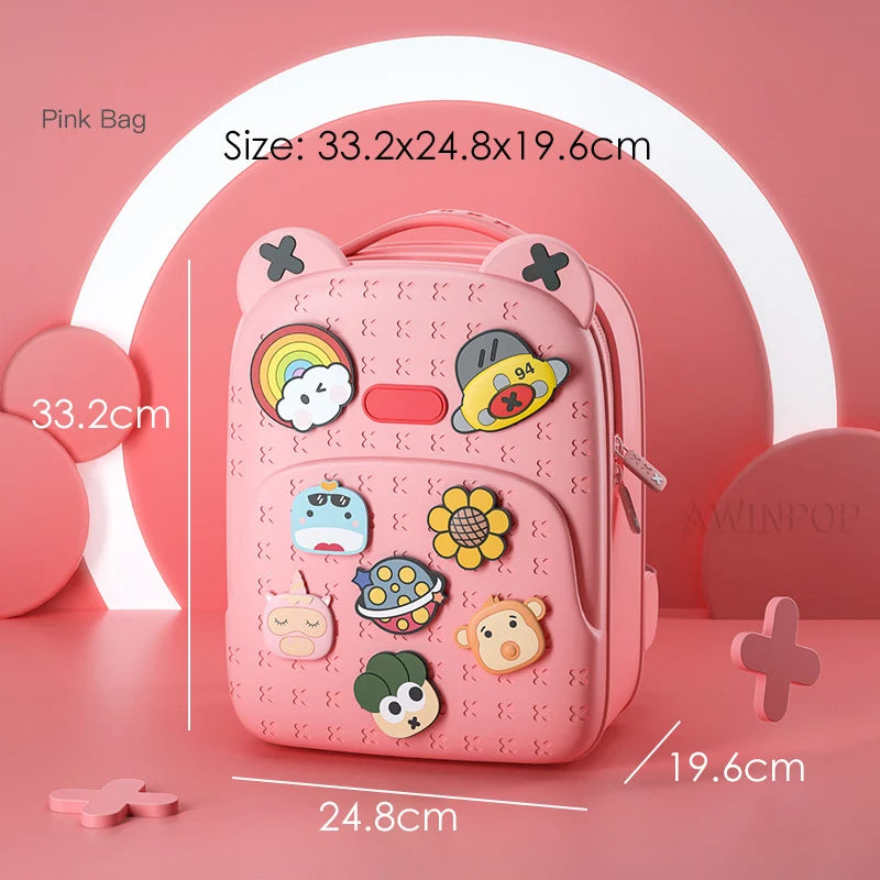 Sac à dos d'école étanche pour fille et garçon, à motif de dessin animé, à la mode, pour la maternelle, Kawaii, cadeau