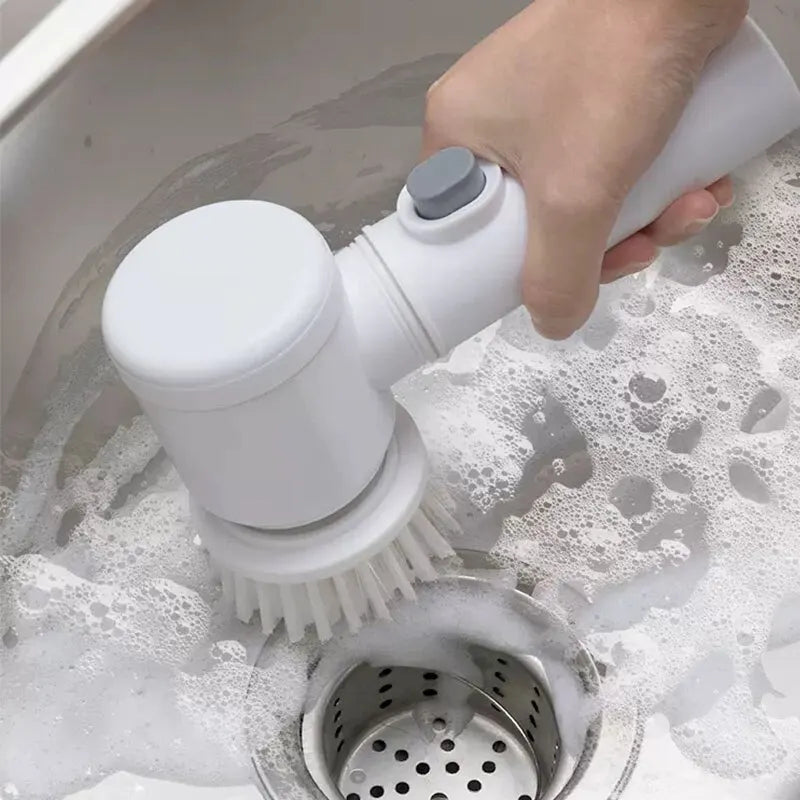 Brosse à livres électrique multifonctionnelle pour la cuisine, épurateur sans fil pour la vaisselle, les casseroles et les casseroles