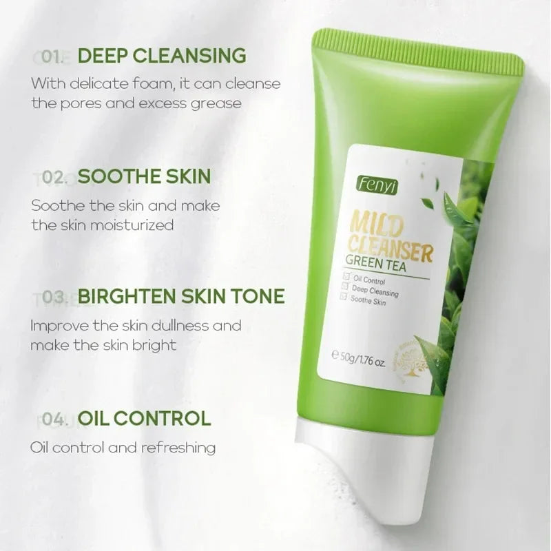 Nettoyant pour le visage à la vitamine C, nettoyage en profondeur, hydratant, élimination des points noirs, soins de la peau, mousse de lavage du visage, soins pour la peau