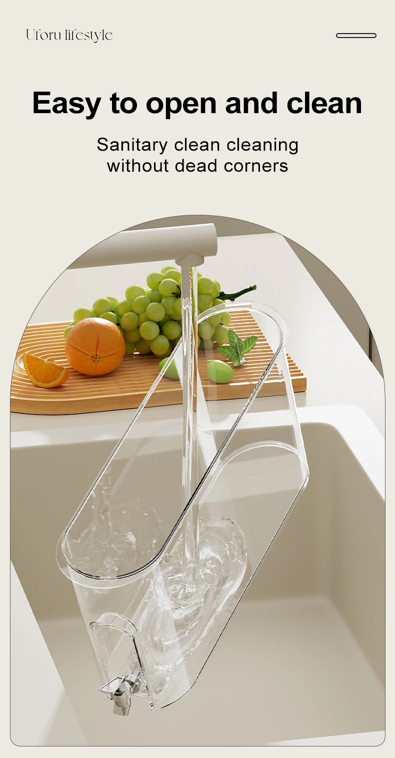 UFORU bouteille d'eau froide avec robinet ménage sens avancé grande capacité scellé bouteille d'eau froide de qualité alimentaire