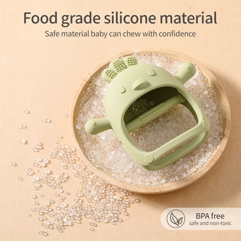 Anneau de dentition en Silicone pour bébé de 0 à 6 mois, 1 pièce, accessoires d'allaitement, anneaux de dentition Kawaii, bijoux d'allaitement, accessoires de dentition, jouets à mâcher pour bébé
