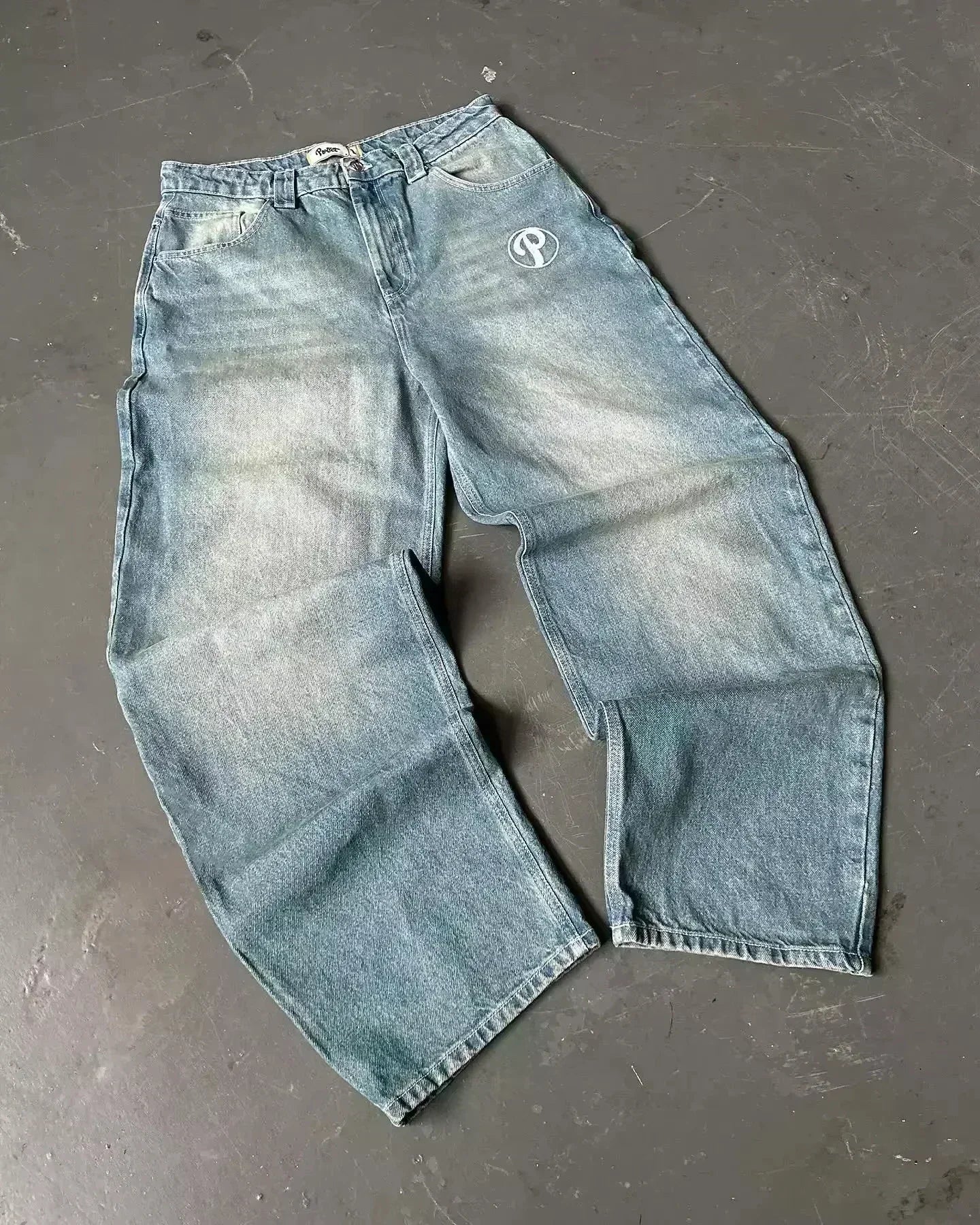 Jeans à jambes larges unisexes pour femmes, pantalons de vadrouille chauds, Street Y2K, Hip Hop, Joker Respzed, New Clearance Spot, American Fashion