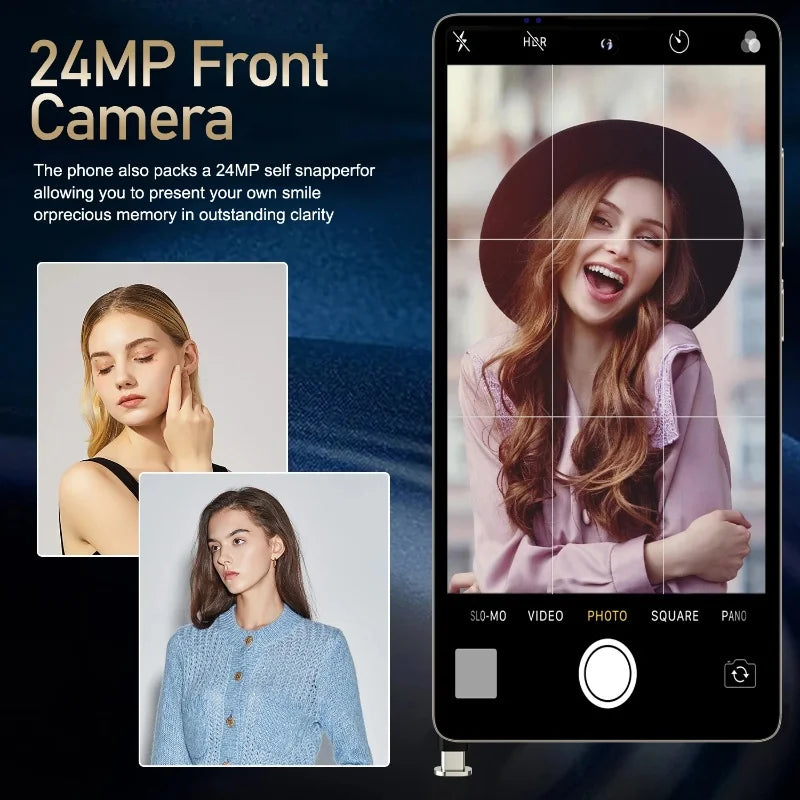 Vision mondiale S25 Ultra Smartphone 5G Android 12 8GB RAM 512GB ROM 6.8 pouces téléphone 1920x1080HD 24 + 48MP 4 5G réseau téléphones mobiles