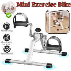 Exerciseur de pédale Portable domestique, Mini vélo d'exercice, résistance réglable, exercice de pédale pour la rééducation des jambes en intérieur
