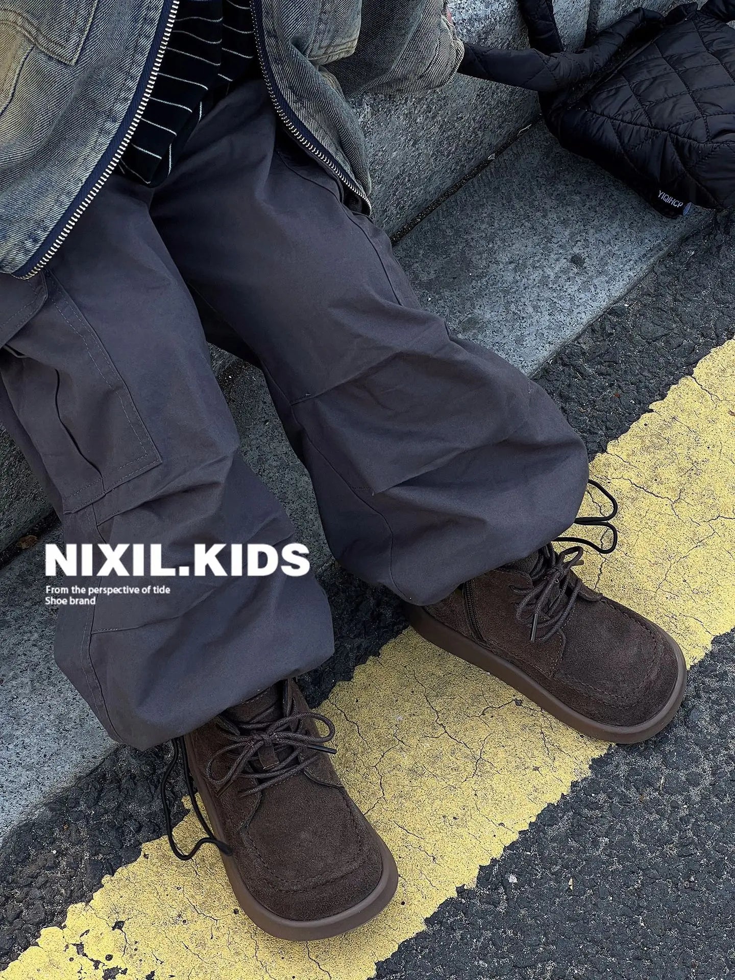 Bottes de neige en cuir véritable pour enfants, peluche, daim, semelle souple, rinçage, extérieur, chaud, garçons, filles, taille 22-33, hiver