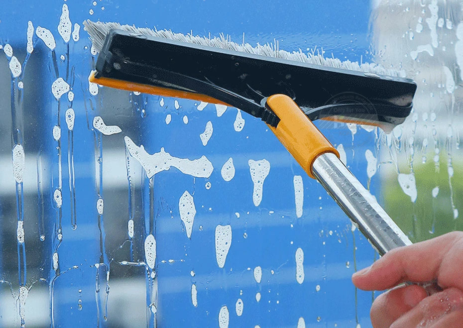 Brosse de nettoyage de sol 2 en 1, brosse de nettoyage à Long manche, essuie-glace amovible, balai magique, raclette, carrelage, outils de nettoyage de cuisine