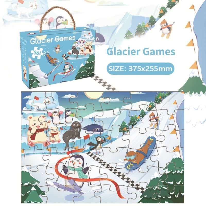 Puzzle de Transport en Papier pour Enfant de 3 à 6 Ans, Grandes Pièces, Cadeau d'Éveil, Jouets pour Bébé, 36 Pièces