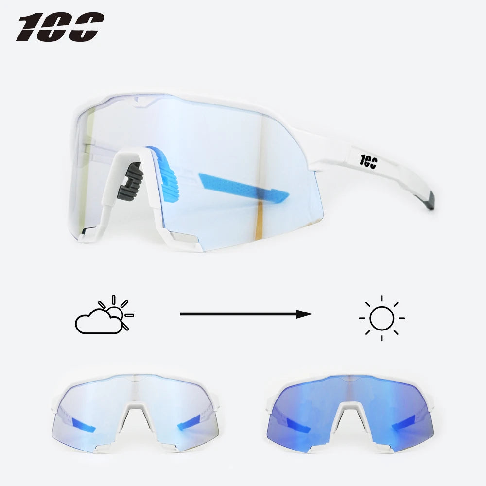 100 lunettes de soleil de cyclisme UV400 TR90 lunettes de vélo de sport vtt VTT pêche randonnée équitation lunettes pour hommes femmes sport