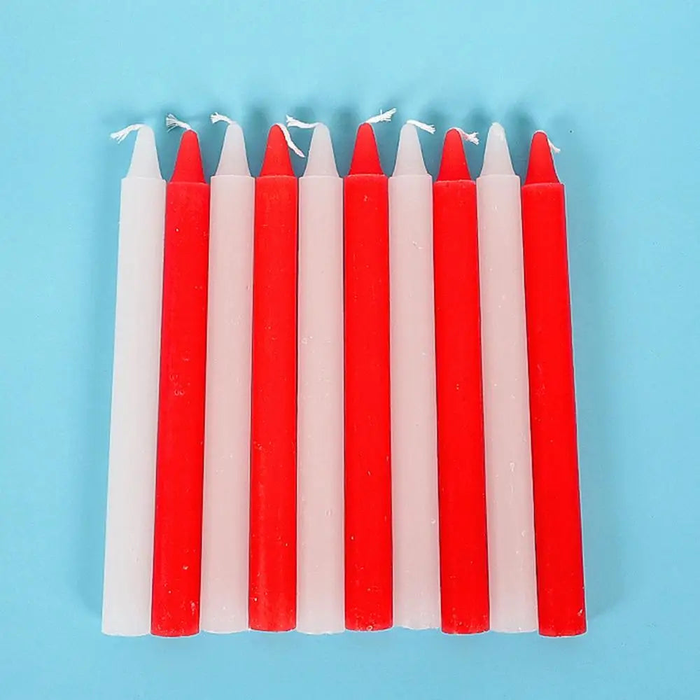 Bougies coniques 10X cire naturelle non parfumée, fournitures de survie, bougies coniques courtes pour la maison, pour les célébrations de bénédiction de mariage
