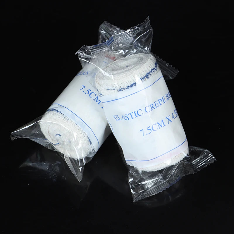10 rouleaux/lot 5cm x 4.5m PBT pansement élastique trousse de premiers soins rouleau de gaze pansement