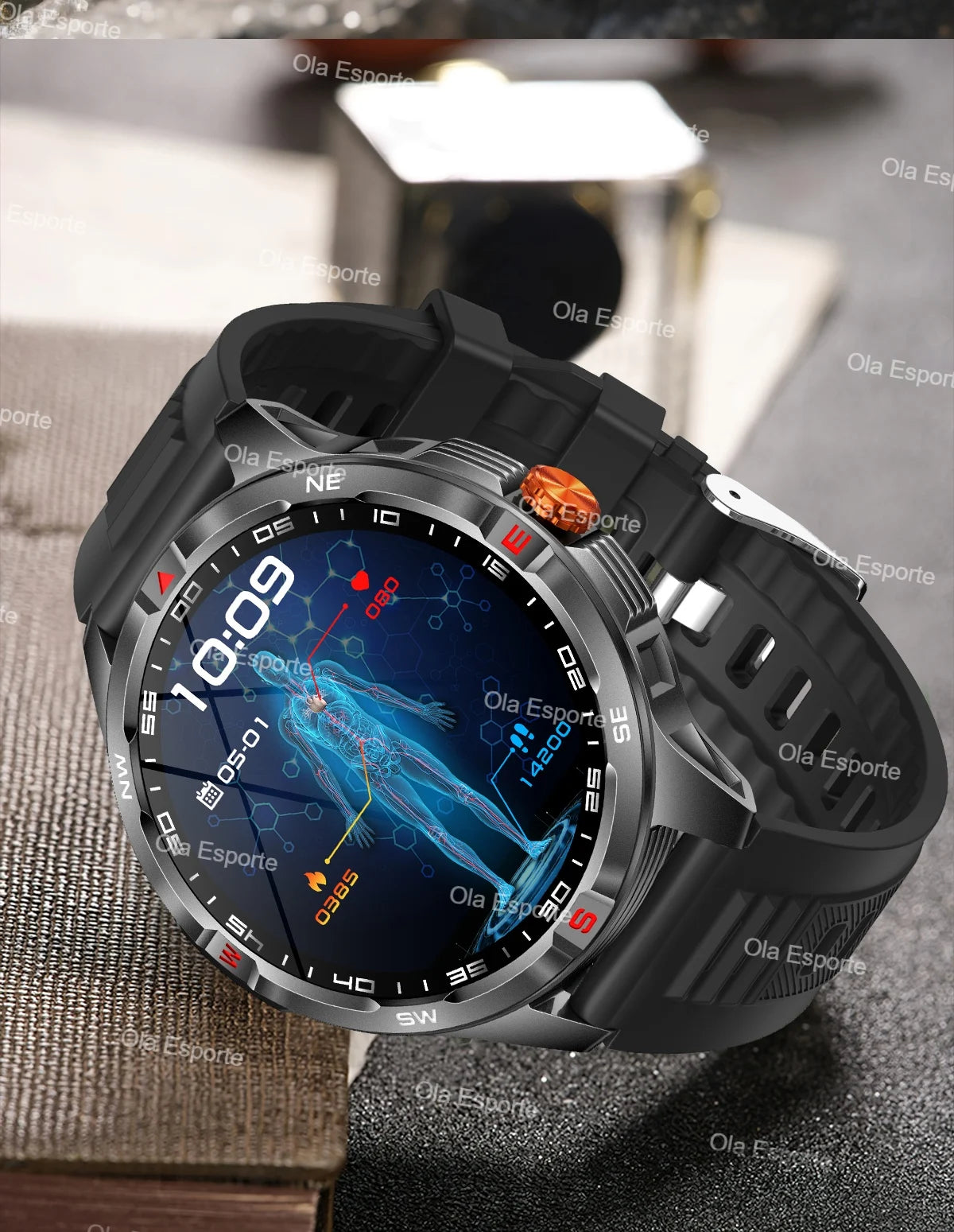 Montre intelligente 2025 boussole étanche surveillance de la santé et du sommeil grande capacité de batterie plus de 100 Modes de Sport hommes femmes Smartwatch en plein air