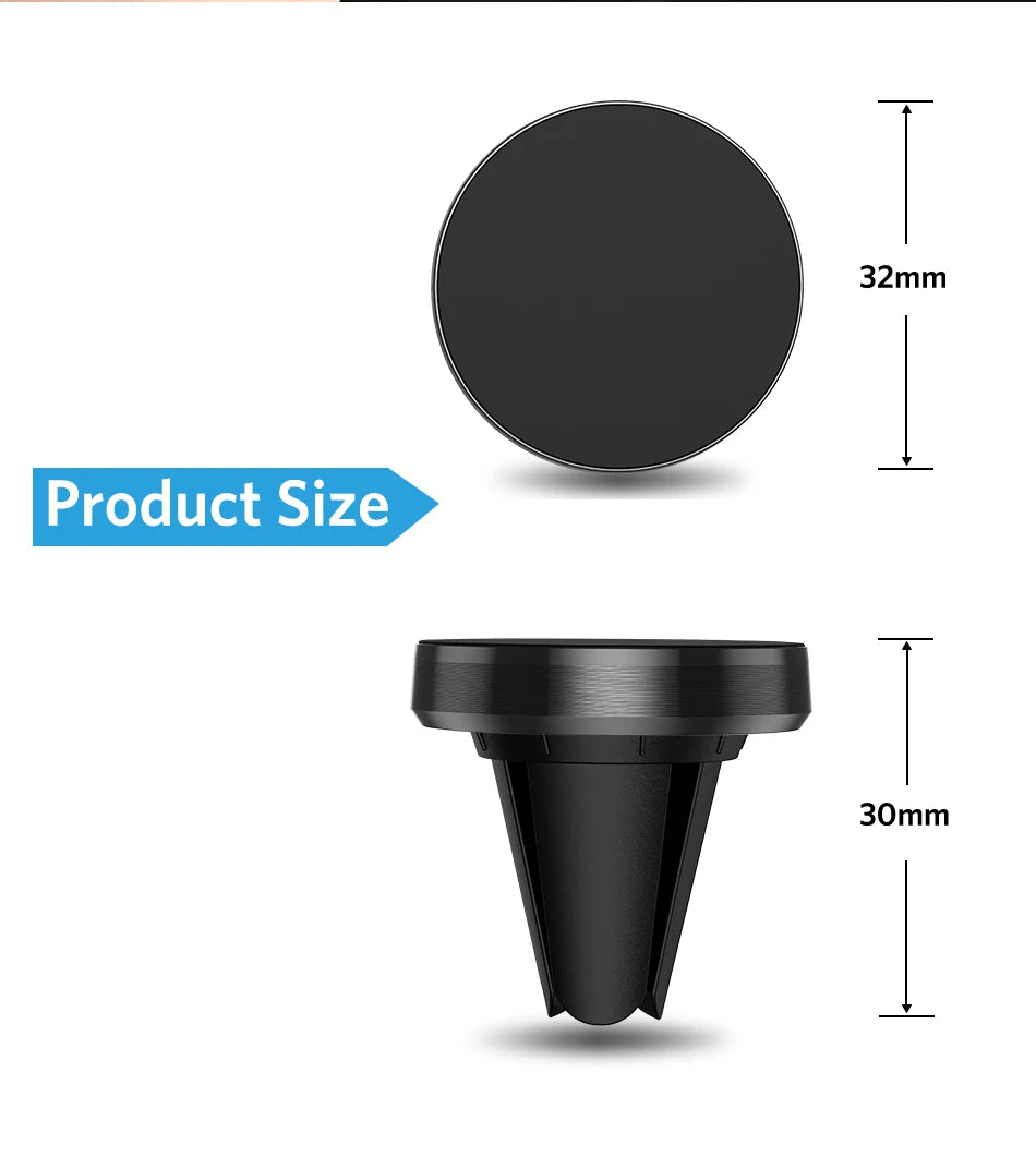 Support de téléphone magnétique universel pour voiture, pour tous les téléphones pour iPhone Xiaomi, Support magnétique pour grille d'aération, Support de téléphone portable GPS