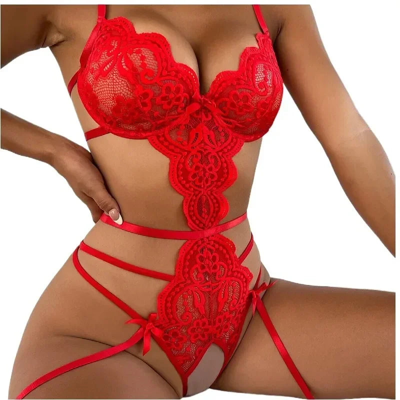 Sexy Lingerie Set for Women, Erotic Lace Lingerie Set, Sexy Women's Underwear Set, Lace Bra and Panties
