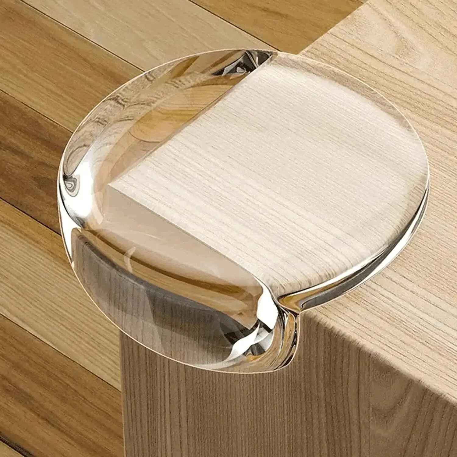 Self-adhesive transparent table corner protectors, anti-collision furniture corner protectors, child safety tools (5 pieces)