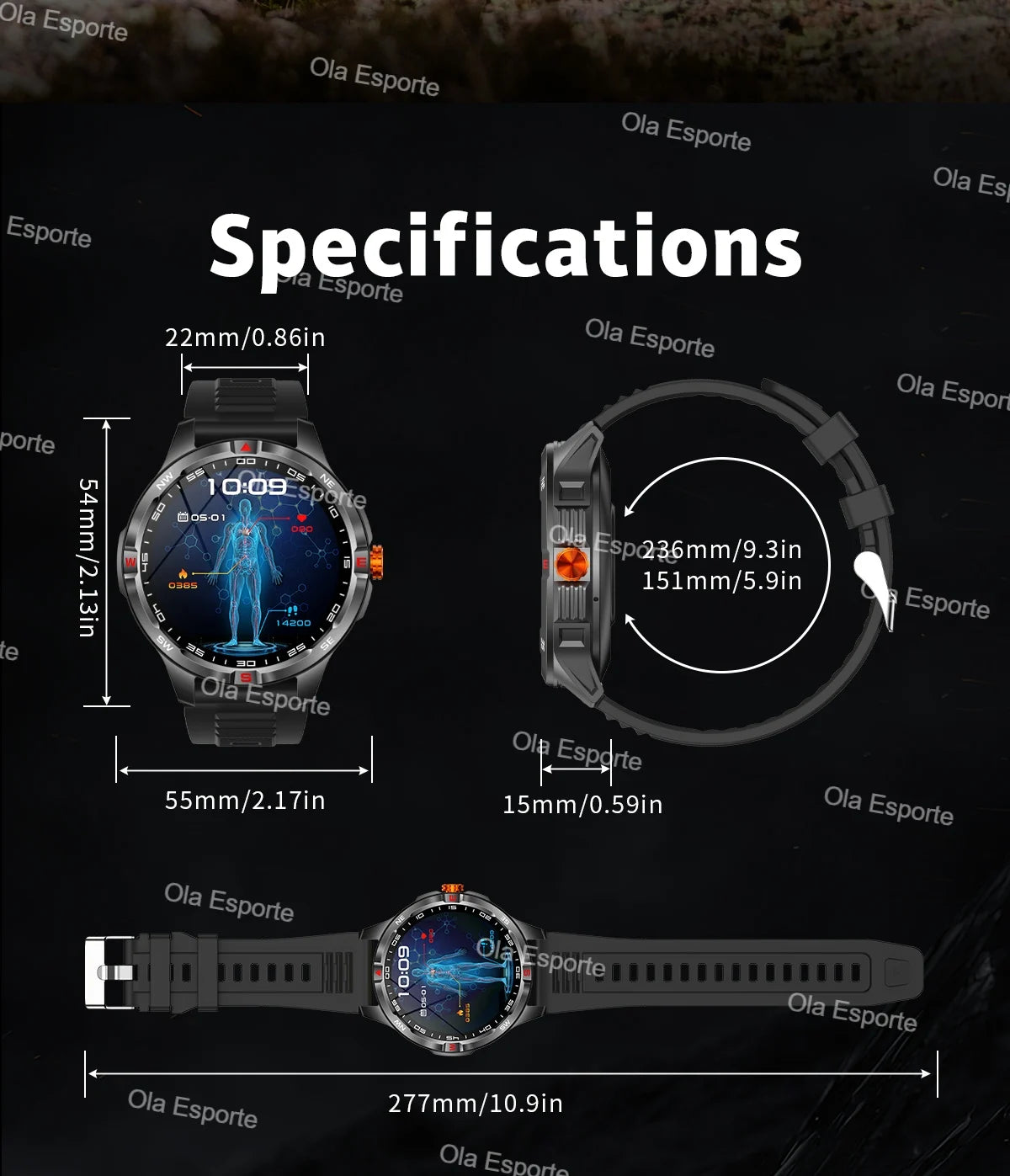 Montre intelligente 2025 boussole étanche surveillance de la santé et du sommeil grande capacité de batterie plus de 100 Modes de Sport hommes femmes Smartwatch en plein air