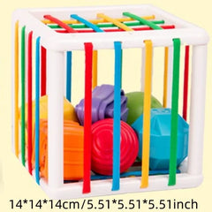 Jouets Montessori pour enfants de 0 à 12 mois, éducation précoce, césarienne arc-en-ciel, éclairage et préhension, formation sensorielle, jouets pour bébés en plastique