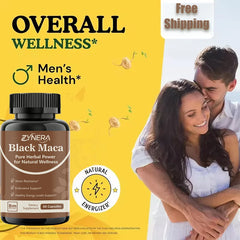Puentes capsules de Maca noire, Booster de testostérone pour hommes, augmente la force, l'endurance, l'énergie, améliore l'immunité, supplément grand 18