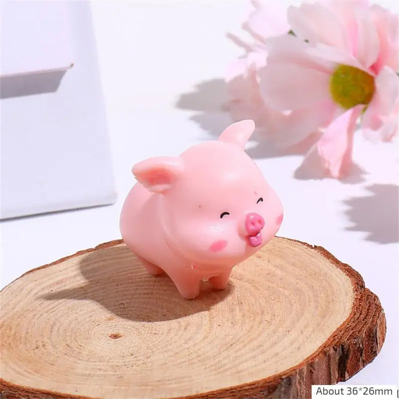 Figurine de overrose de dessin animé mignon, mini figurine, statue de overen résine, jouet de collection, décoration de jardin nickel é, 1 pièce