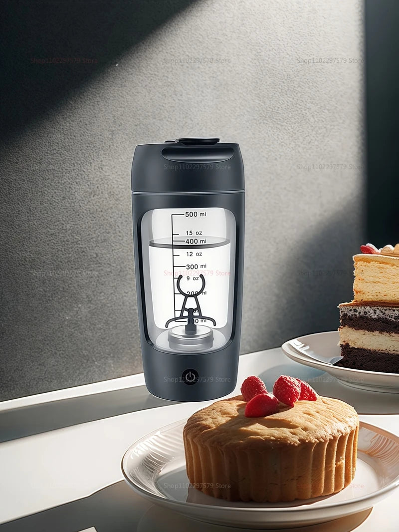 Bouteille de crème vibrante automatique portative électrique d'usb de 500ml, tasse vibrante Rechargeable tasse de mélange de poudre de protéines de forme physique de sport