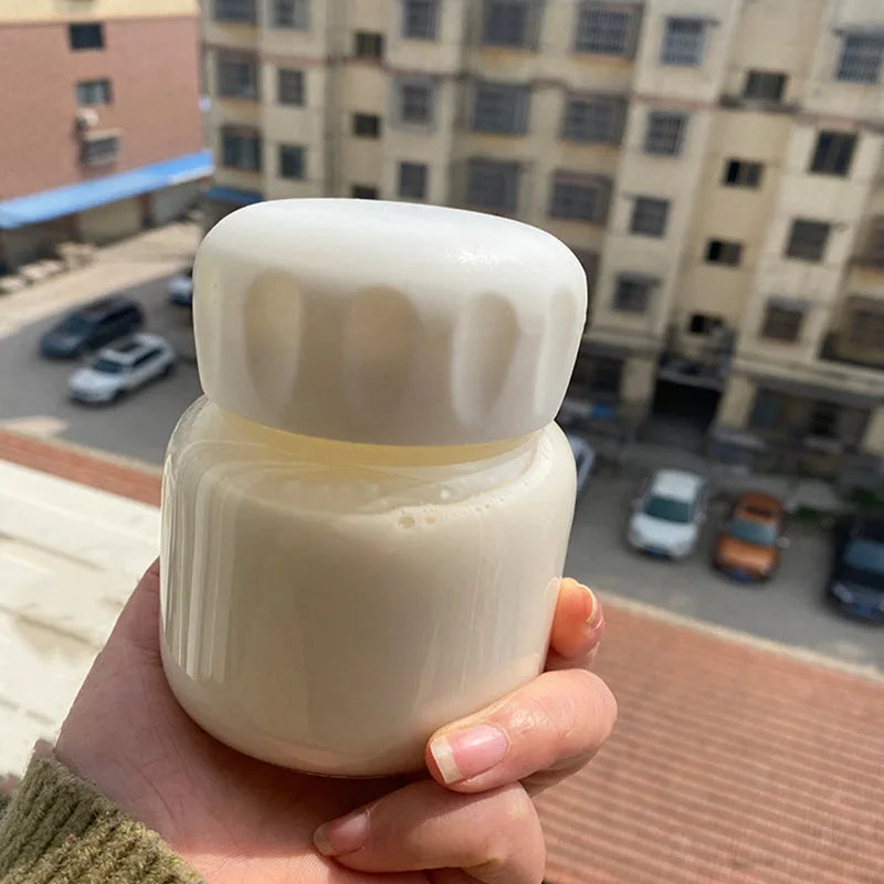 Bouteille d'Eau en Verre de Grande Capacité avec Couvercle Marqueur de Temps, pour Eau, Lait Transparent, Jus, Tasse Simple, Cadeau d'Anniversaire