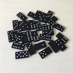 28 pièces/ensemble jeux de société dominos en bois voyage jeu de Table drôle jouets dominos enfant jouets éducatifs pour enfants cadeaux