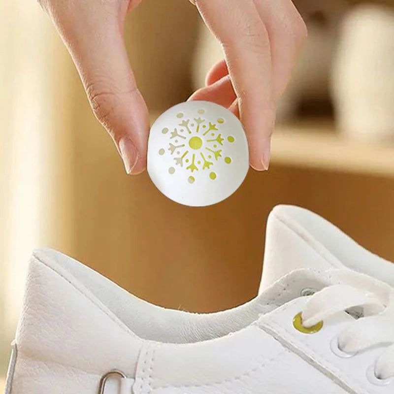 Désodorisant et désodorisant pour chaussures, 6 pièces, parfum fruité, déodorant essentiel pour soins des pieds