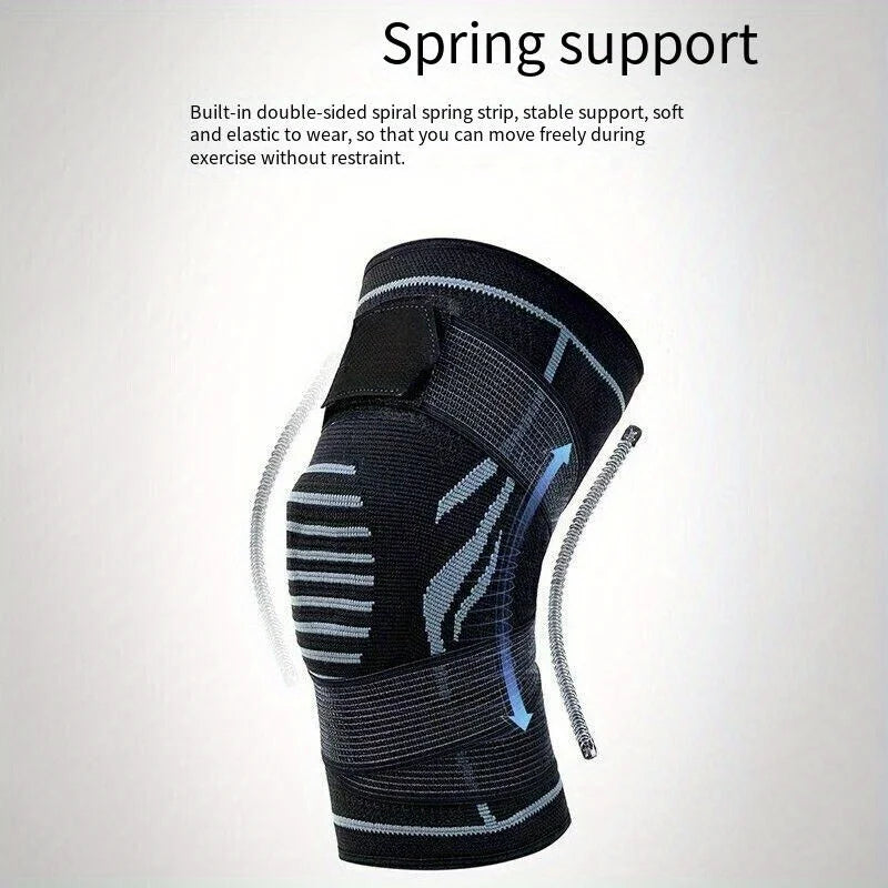 Genouillères de course, support de prévention des blessures rotuliennes pour hommes et femmes, genouillères chaudes et respirantes pour l'escalade au basket-ball