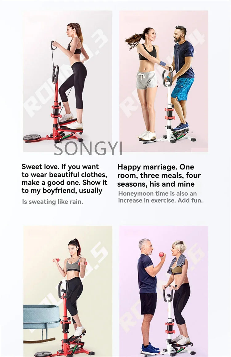 Mise à niveau de la plate-forme amincissante des jambes pour adelgazar le ventre, Machine amincissante gauche et droite pour femmes, pédale d'alpinisme sportive, Fitness Eq