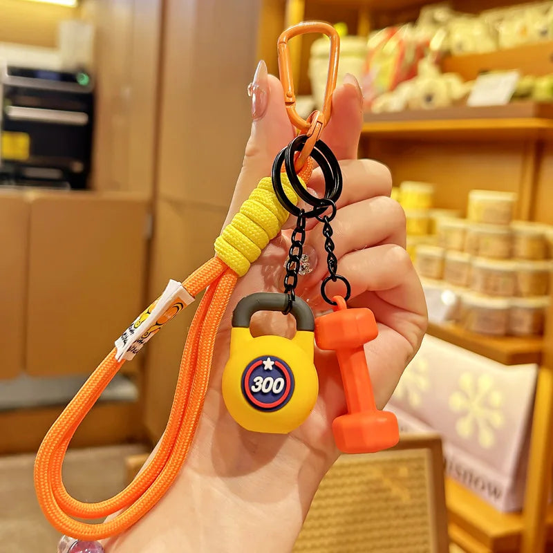 Porte-clés de Fitness pour les amateurs de gymnastique, cadeau Premium, accessoires pour les amateurs de sport, sacs d'entraînement, bouteilles d'eau, boucle en forme de D