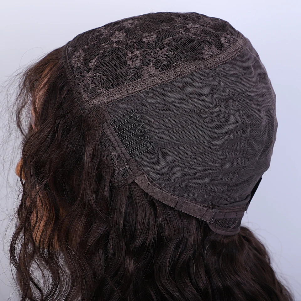 Perruques de Cheveux humains supérieures coupe lutin courte brun naturel Multi séparation 100% vrais Perruques de Cheveux humains Perruques Cheveux Humains de haute qualité