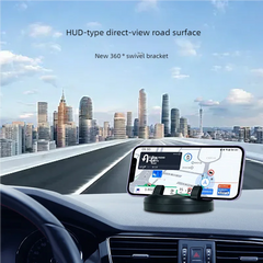 Support de téléphone pour tableau de bord de voiture, Rotation à 360 degrés, support de téléphone tête haute, Stable, universel, pour voiture, avec plaque d'immatriculation