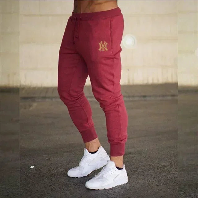 Men's slim fit athletic jogging pants, fitness track pants, sweatpants, Harajuku streetwear, casual summer wear, fjNew