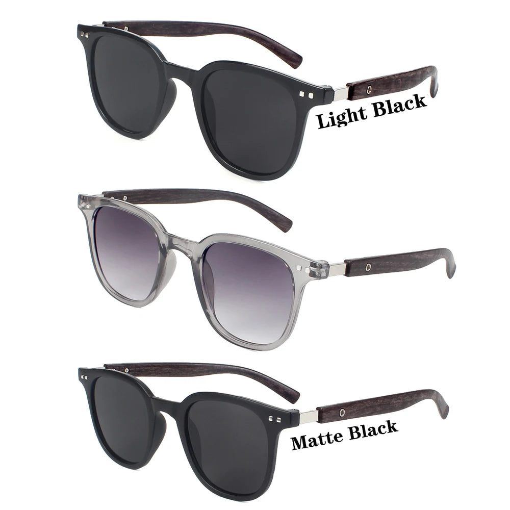 Nouveaux hommes Vintage cadre en bois lunettes de soleil marque classique carré lunettes de soleil revêtement lentille conduite lunettes pour femmes mâle