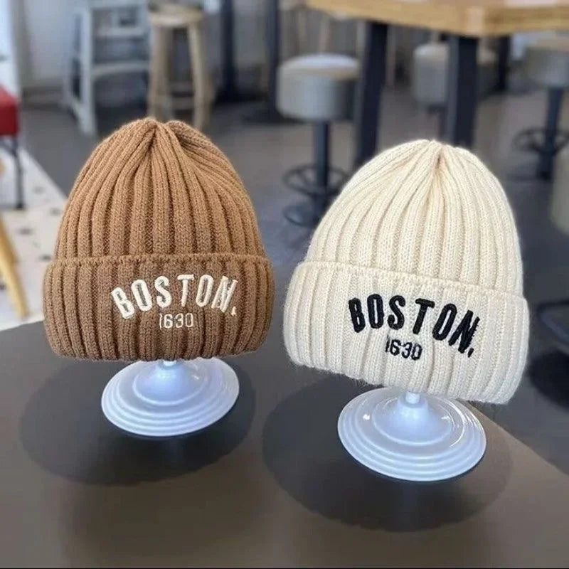 Chapeau de Protection en Laine pour Bébé, Épais et Chaud, Version Coréenne, Cadeau d'Hiver pour Enfant