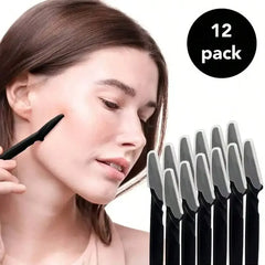 EyebloguRazor-Tondeuses pour femmes et hommes, Épilateurs pour le visage, Rasoirs polyvalents, Exattente du visage, Noir, 6 pièces, 12 pièces