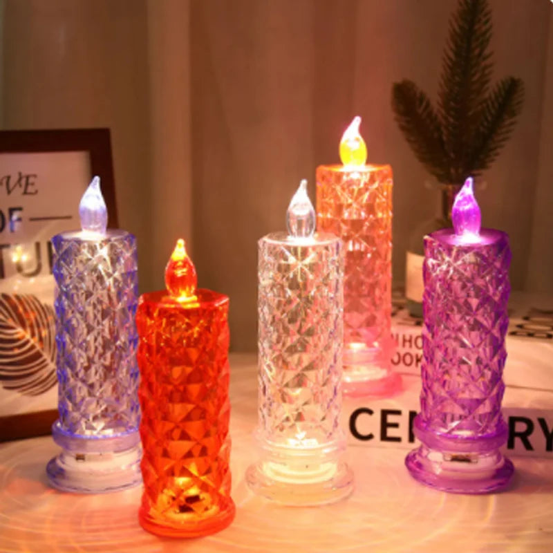 Bougie LED sans flamme avec batterie 62, lampe d'ambiance pour fêtes à la maison, mariages et décoration de la chambre, veilleuses