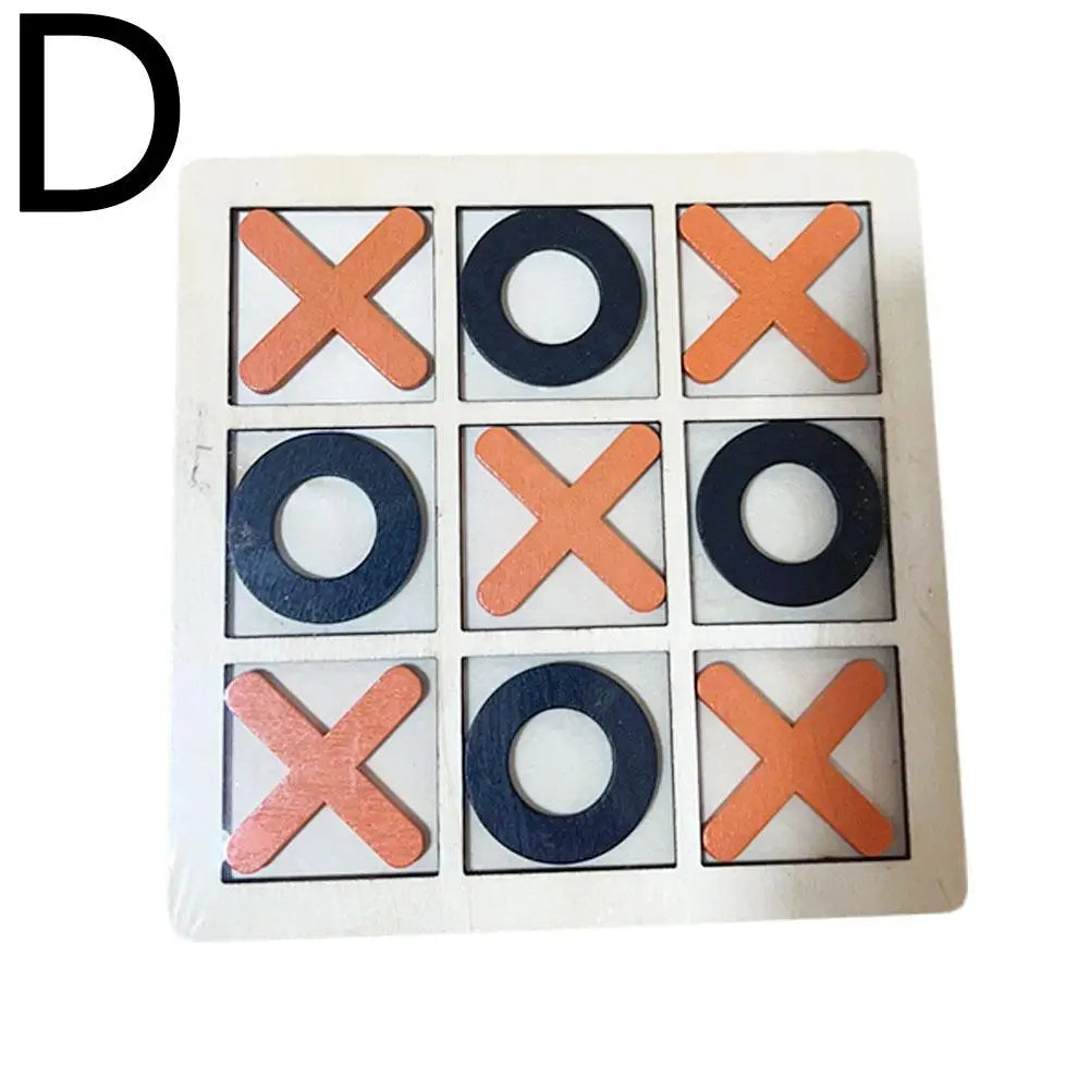 Mini Échiquier en Bois XO Tic Tac Parker, Puzzle d'Interaction Montessori, Jeu d'Entraînement, ApprentiCumbria du Cerveau, Jouet Précoce