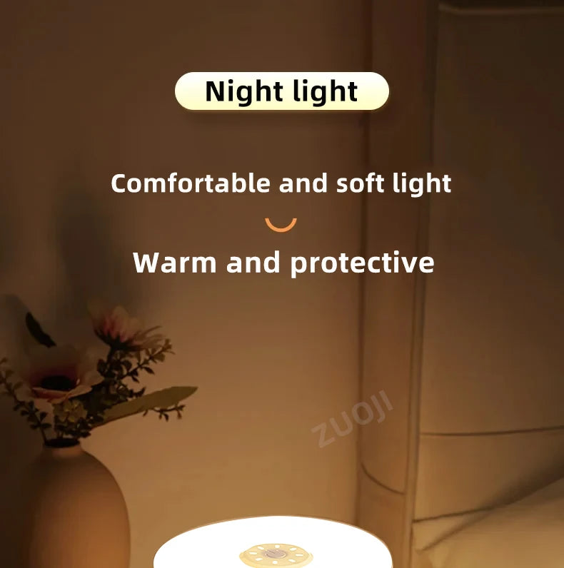 Veilleuse LED à capteur tactile pour enfants, lumière à intensité variable en continu, à côté de la lampe, chargement USB, lampe de table, veilleuse pour bébé, chambre à coucher