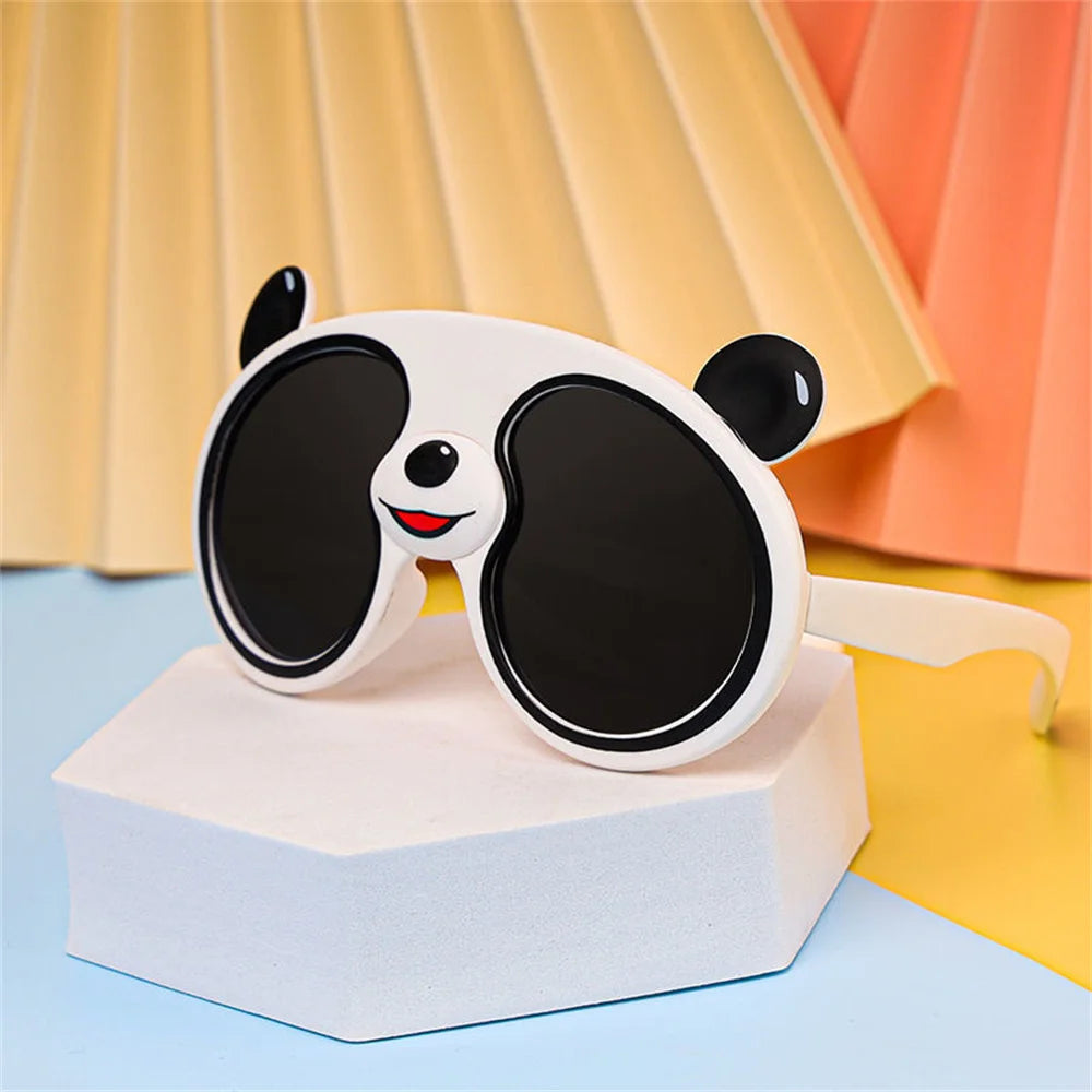 Lunettes de soleil de dessin animé pour enfants, Krasno-lunettes de soleil pour garçons et filles, protection extérieure en silicone, nuances UV400, cadeaux mignons
